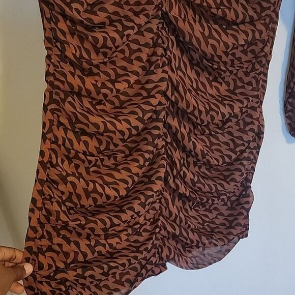 A New Day Geo Print Long Sleeve Dress Size XL NWT - Picture 6 of 9